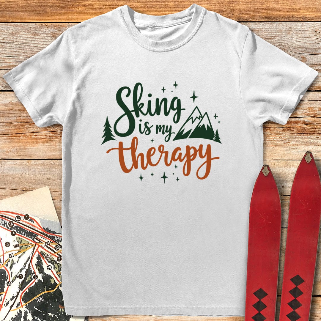 Skiing Is My Therapy T-Shirt