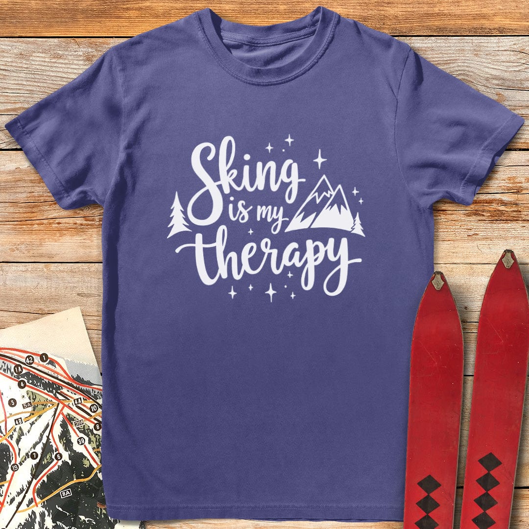 Skiing Is My Therapy T-Shirt