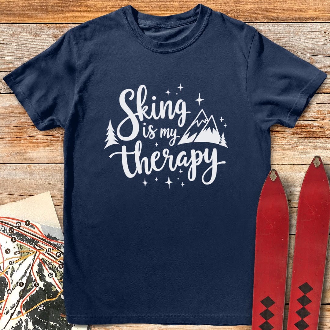 Skiing Is My Therapy T-Shirt