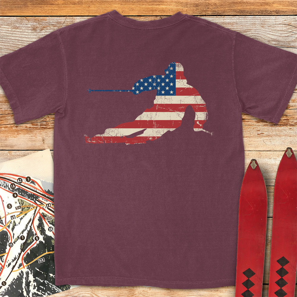 USA Flag Ski