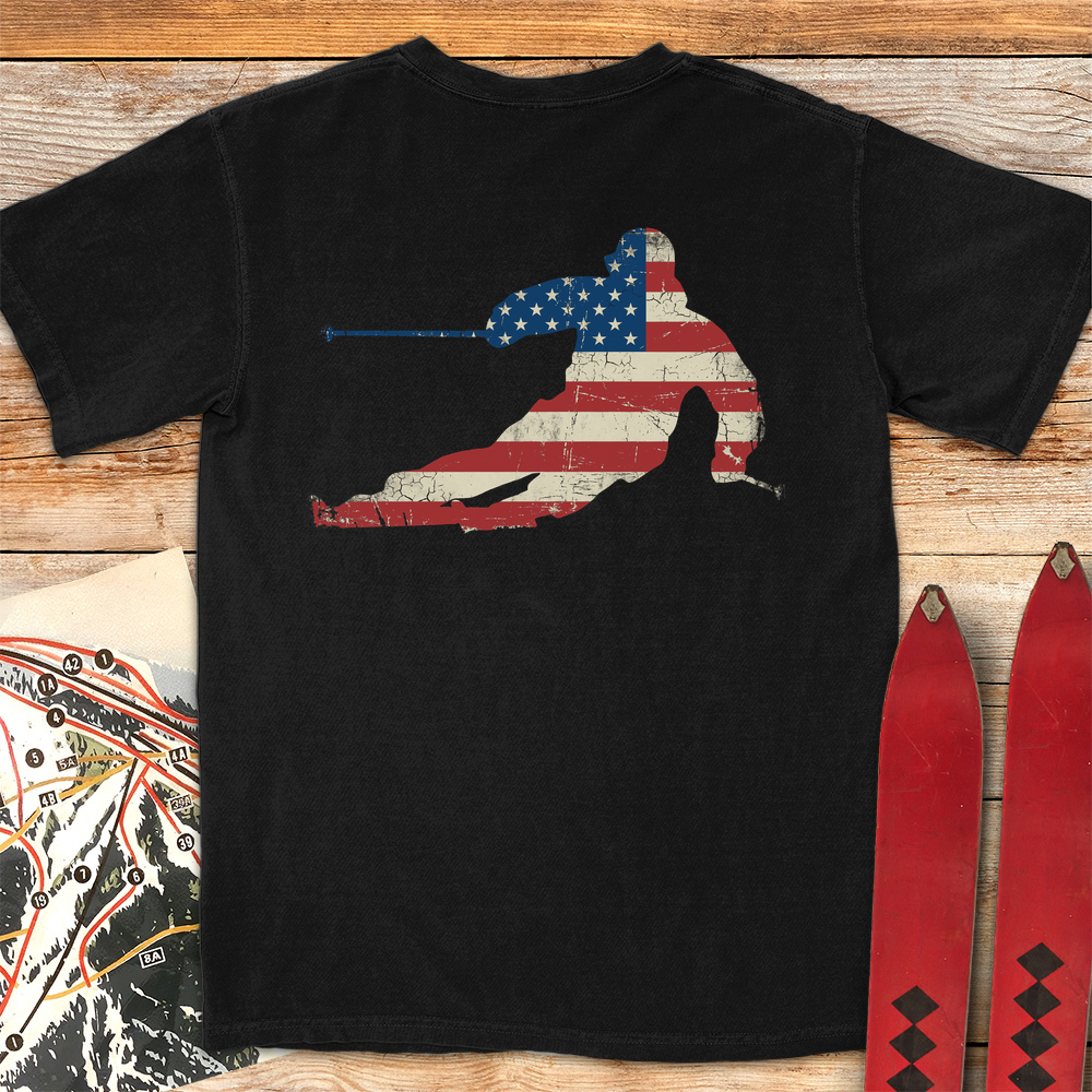 USA Flag Ski