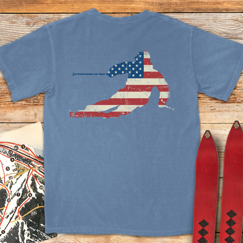 USA Flag Ski