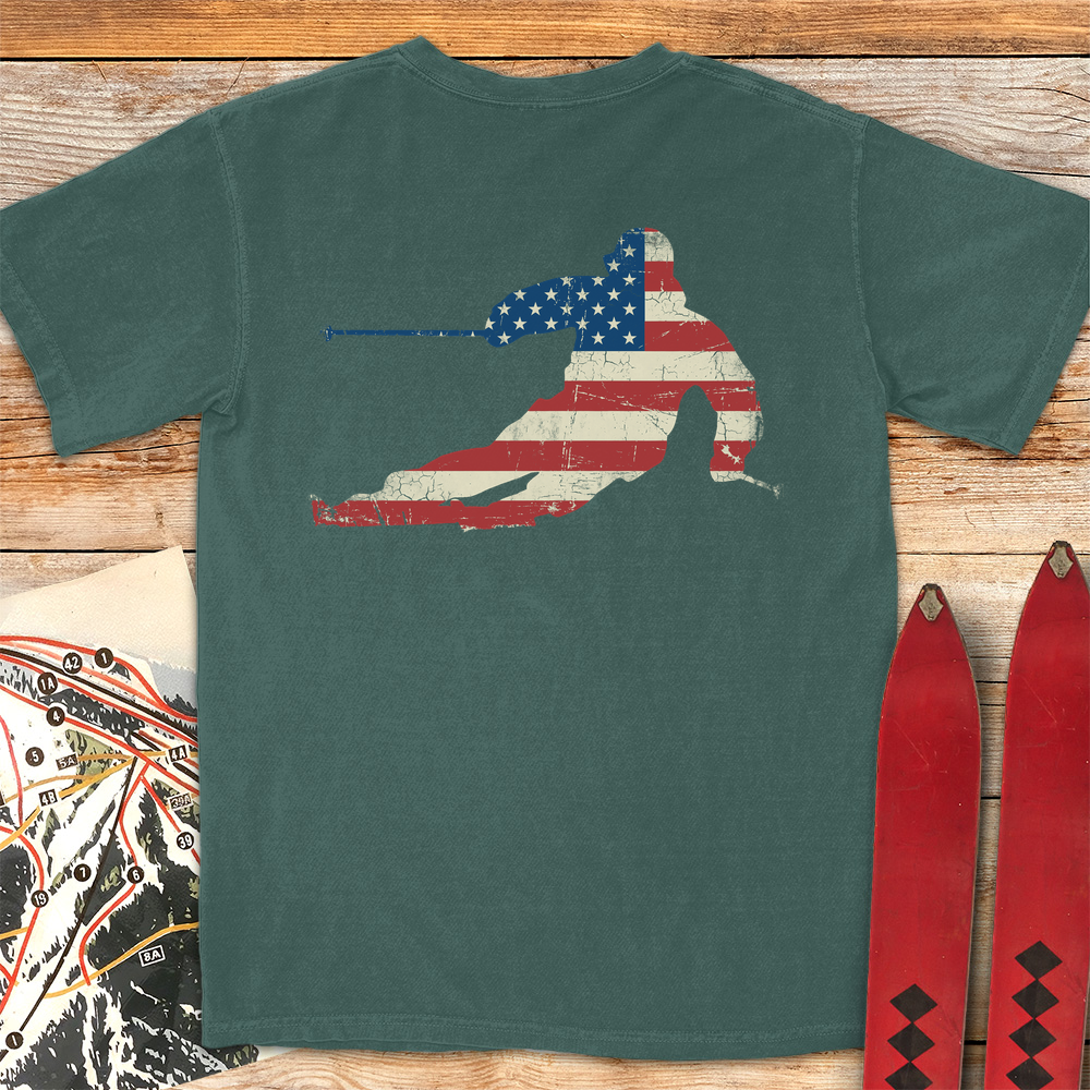 USA Flag Ski