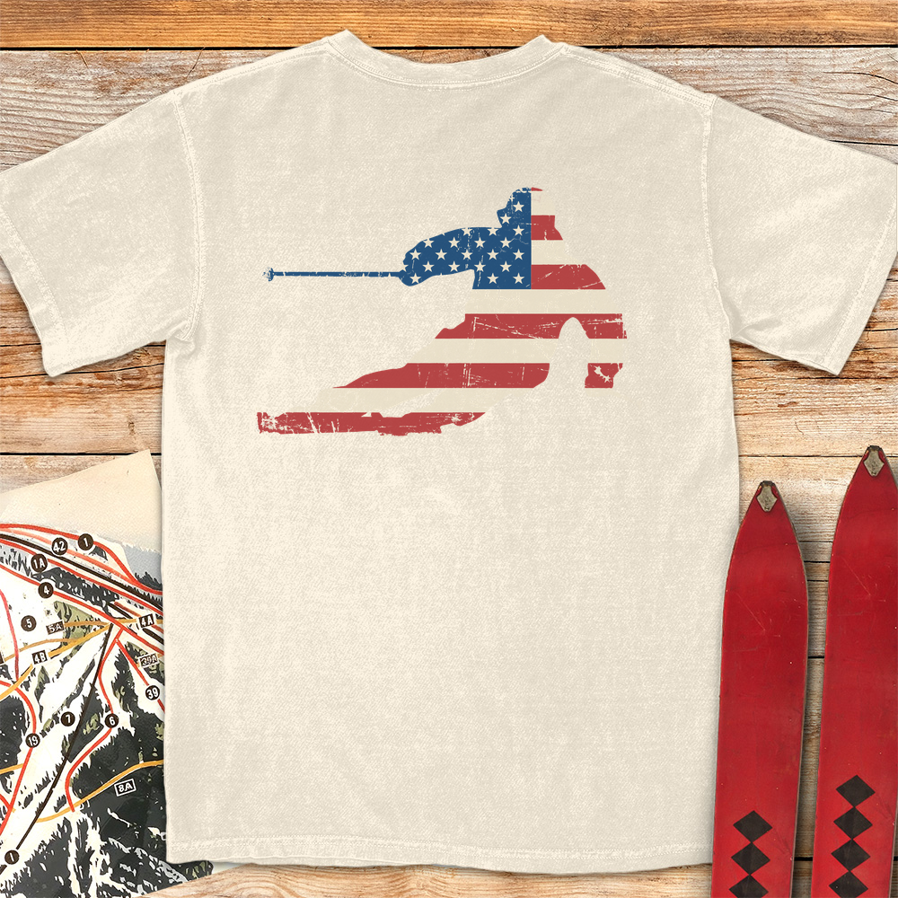 USA Flag Ski
