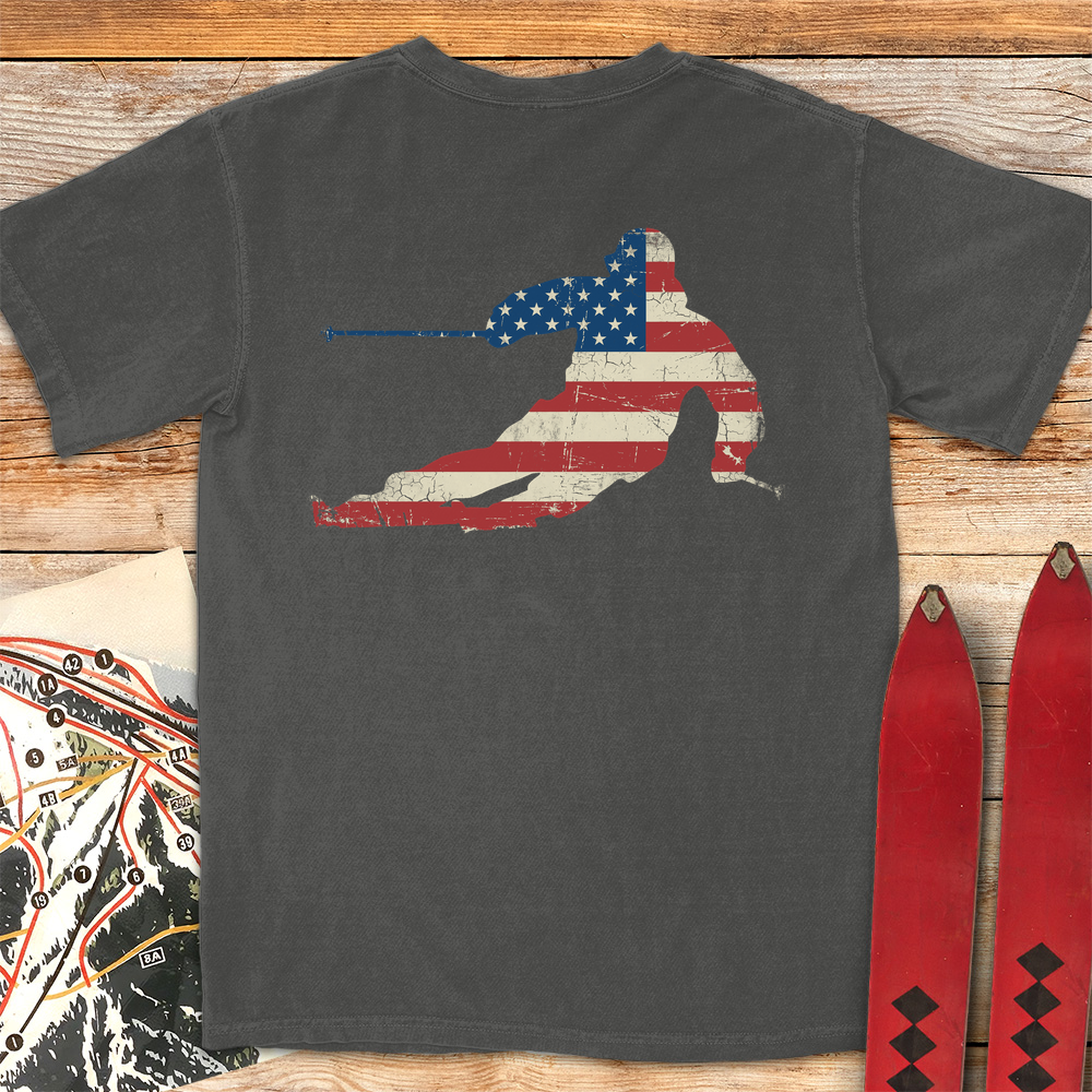 USA Flag Ski