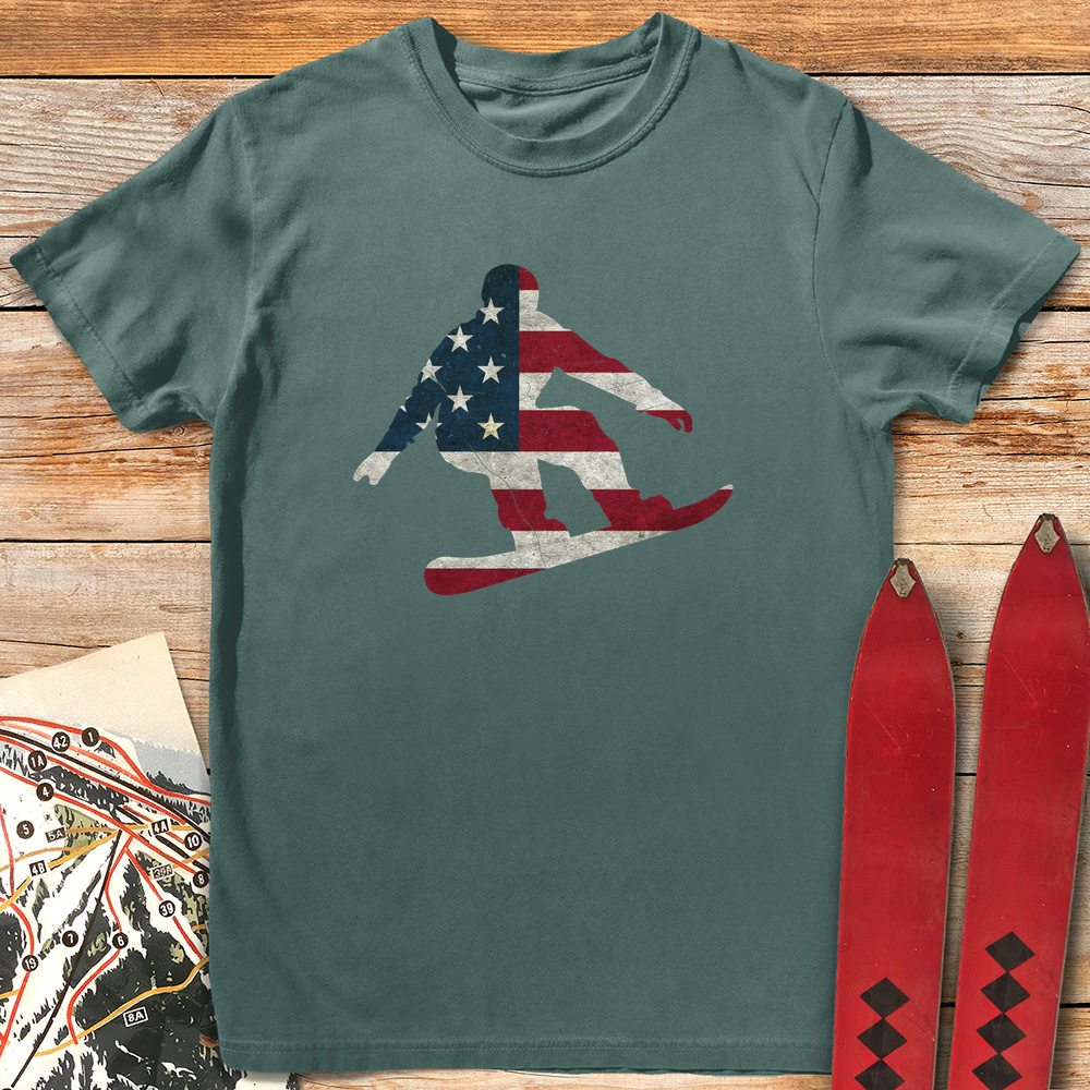 USA Flag Snowboard