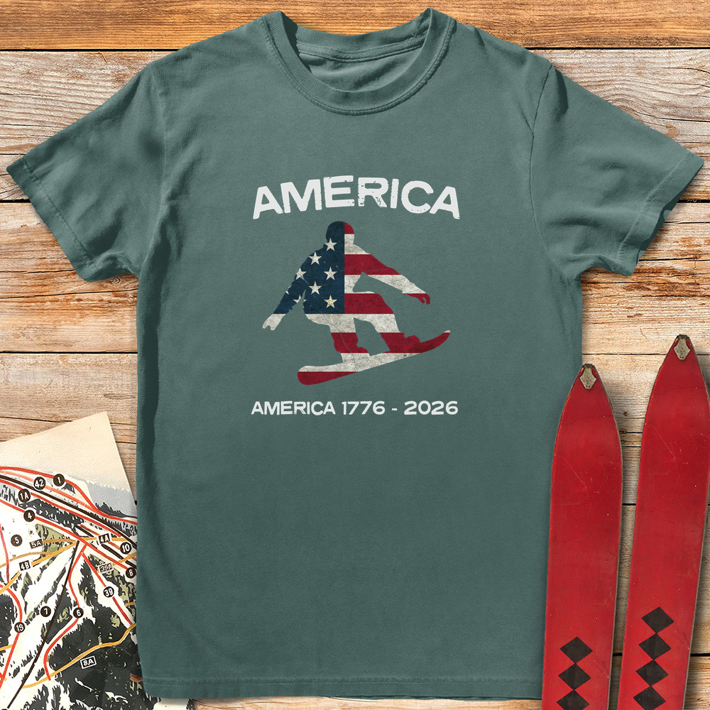 Snowboard USA Flag 250