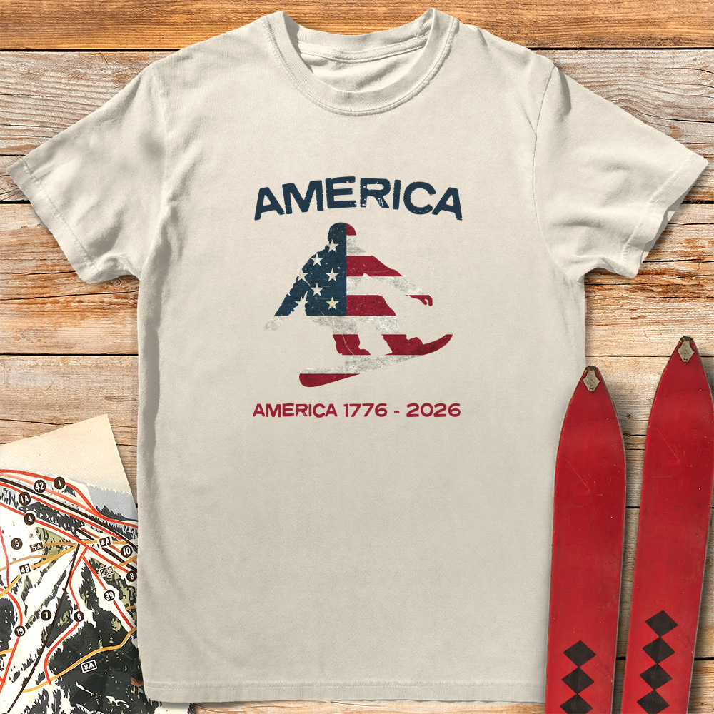 Snowboard USA Flag 250