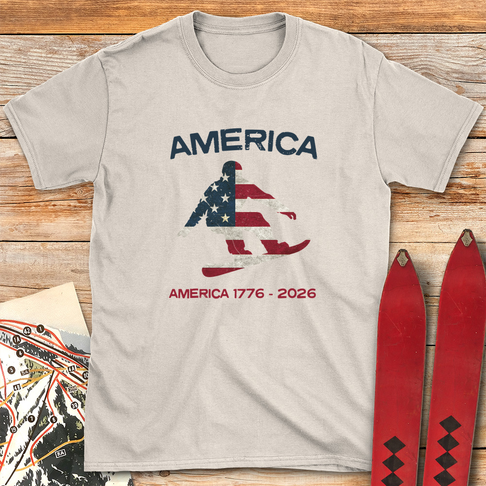 Snowboard USA Flag 250