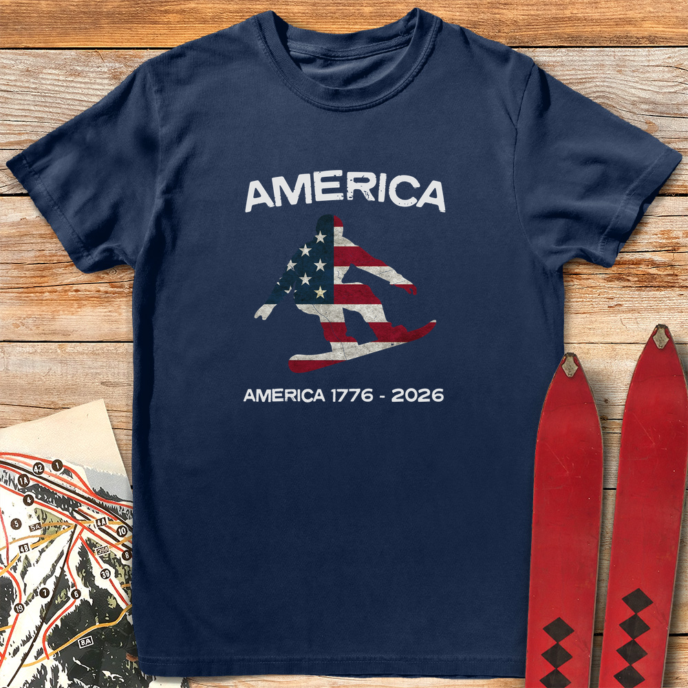 Snowboard USA Flag 250