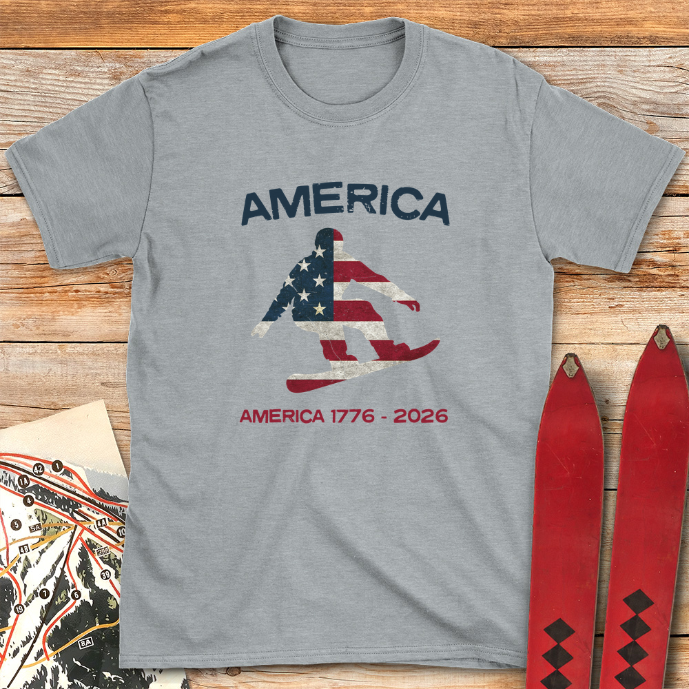 Snowboard USA Flag 250