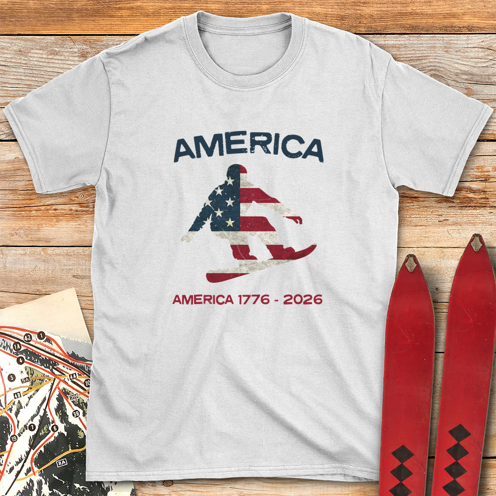 Snowboard USA Flag 250
