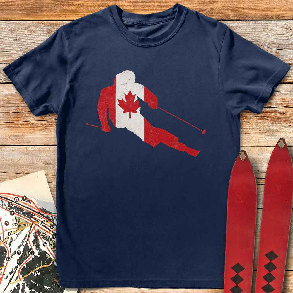 Canada Ski Flag