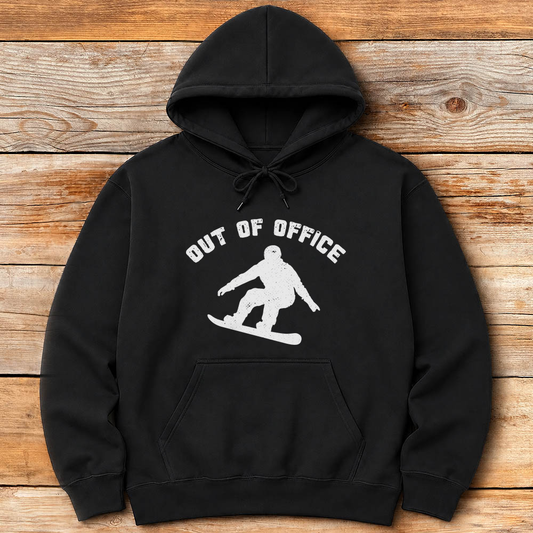Out Of Office Snowboard Silhouette