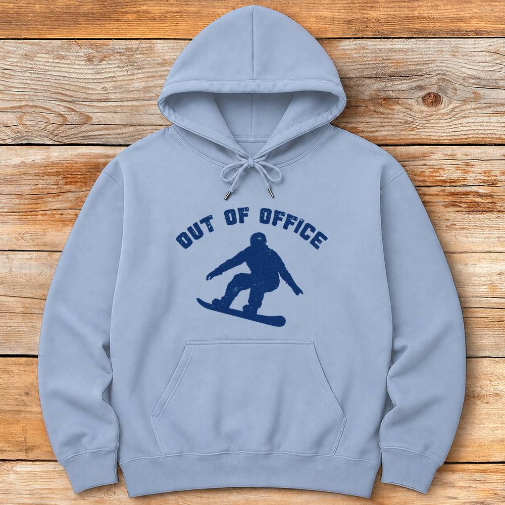 Out Of Office Snowboard Silhouette