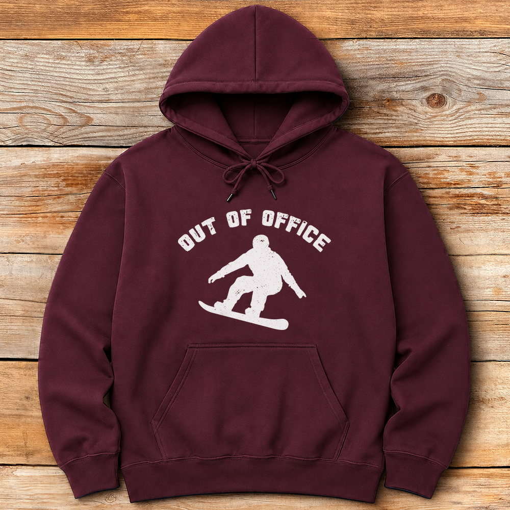 Out Of Office Snowboard Silhouette