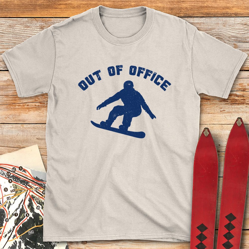 Out Of Office Snowboard Silhouette