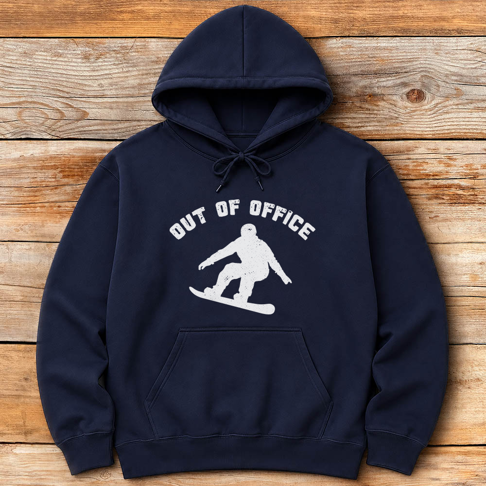 Out Of Office Snowboard Silhouette