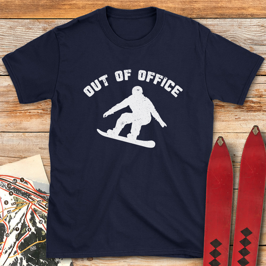 Out Of Office Snowboard Silhouette