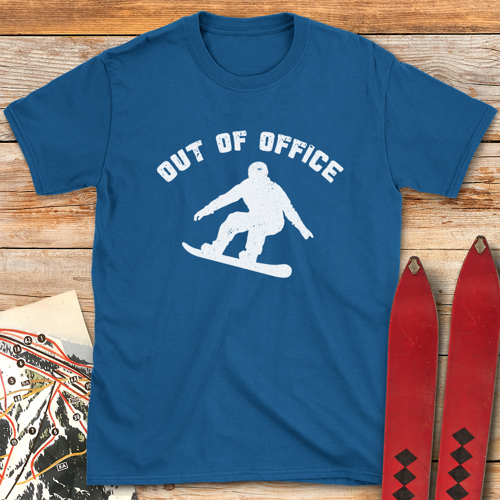 Out Of Office Snowboard Silhouette