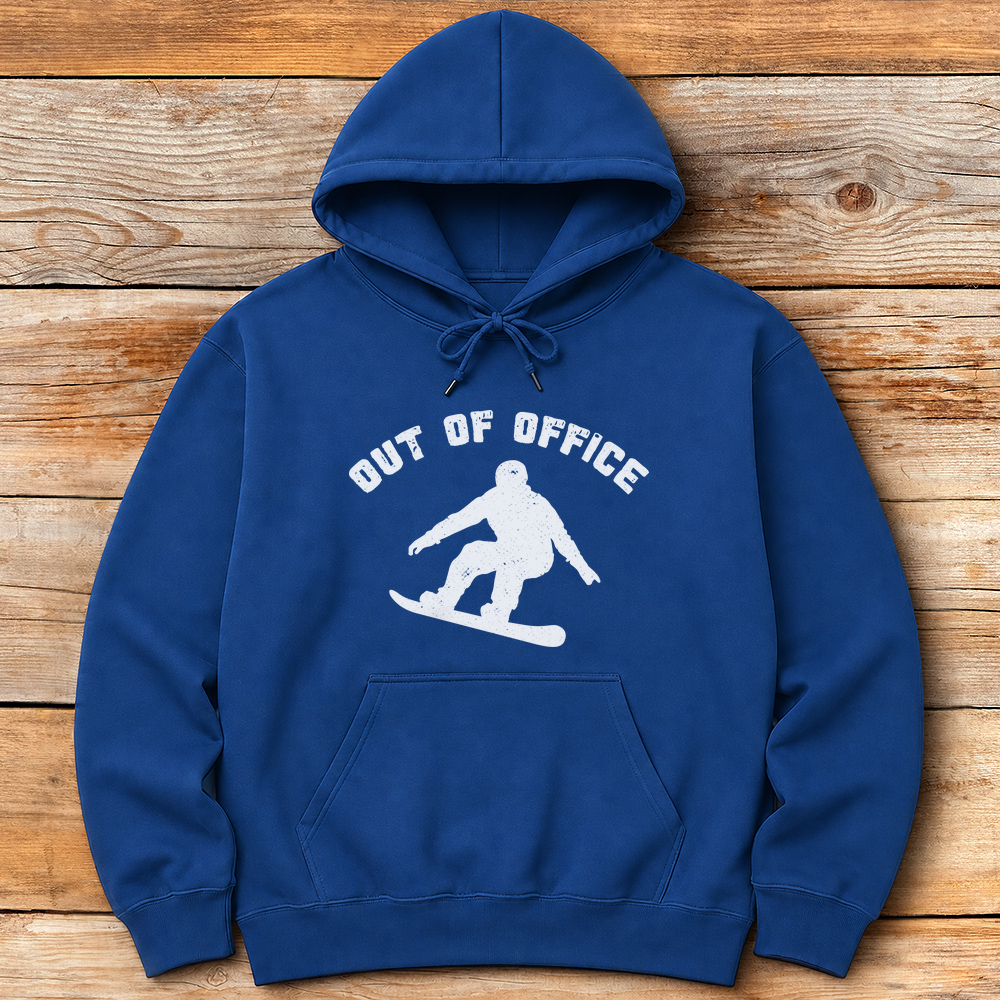 Out Of Office Snowboard Silhouette