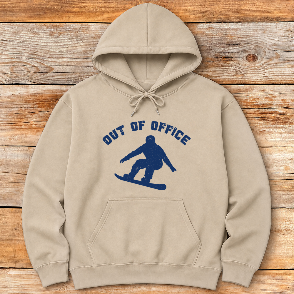 Out Of Office Snowboard Silhouette