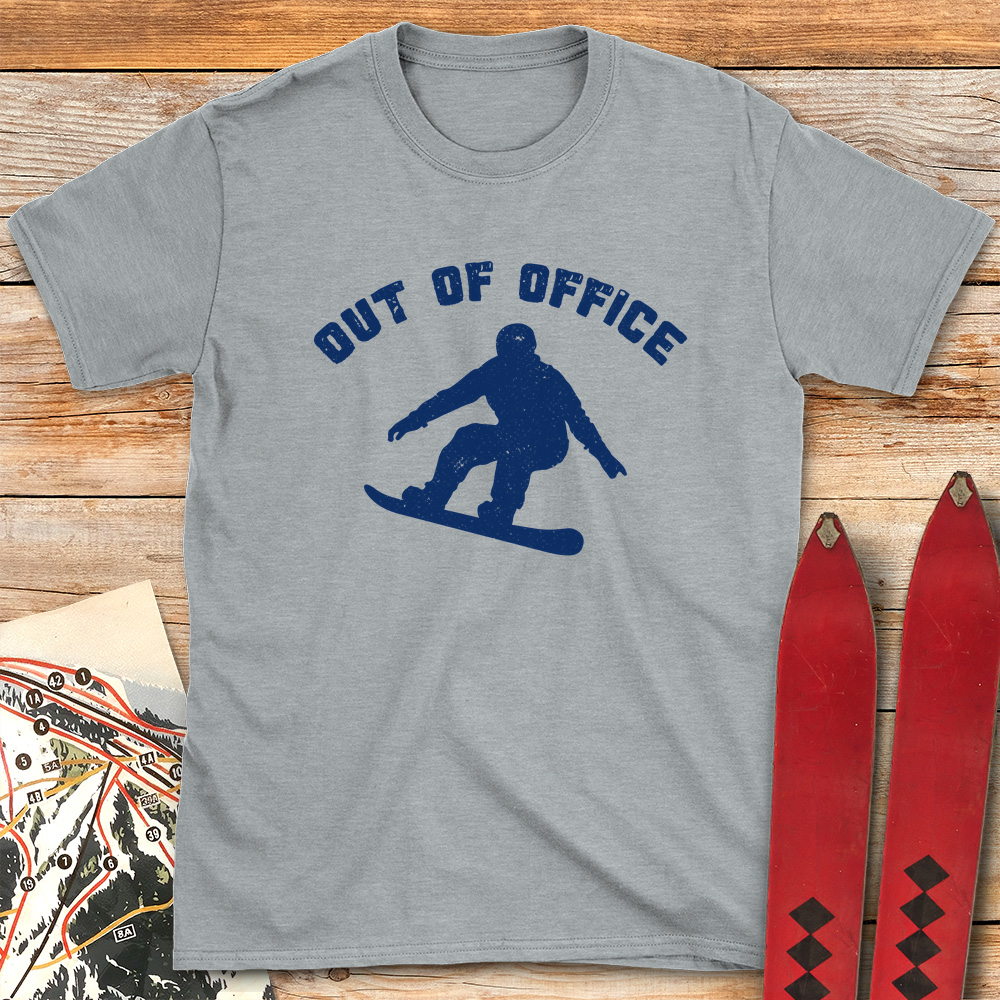 Out Of Office Snowboard Silhouette