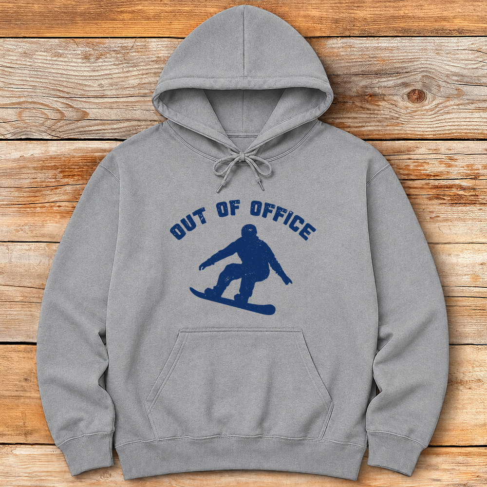 Out Of Office Snowboard Silhouette