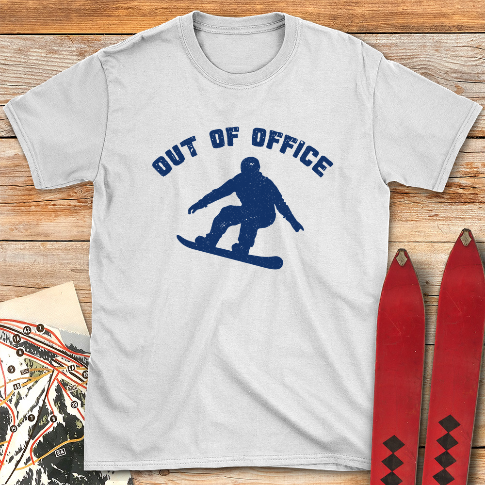 Out Of Office Snowboard Silhouette