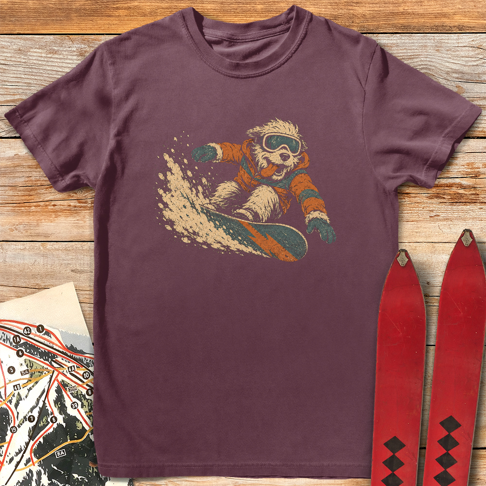 Canine Snowboarder