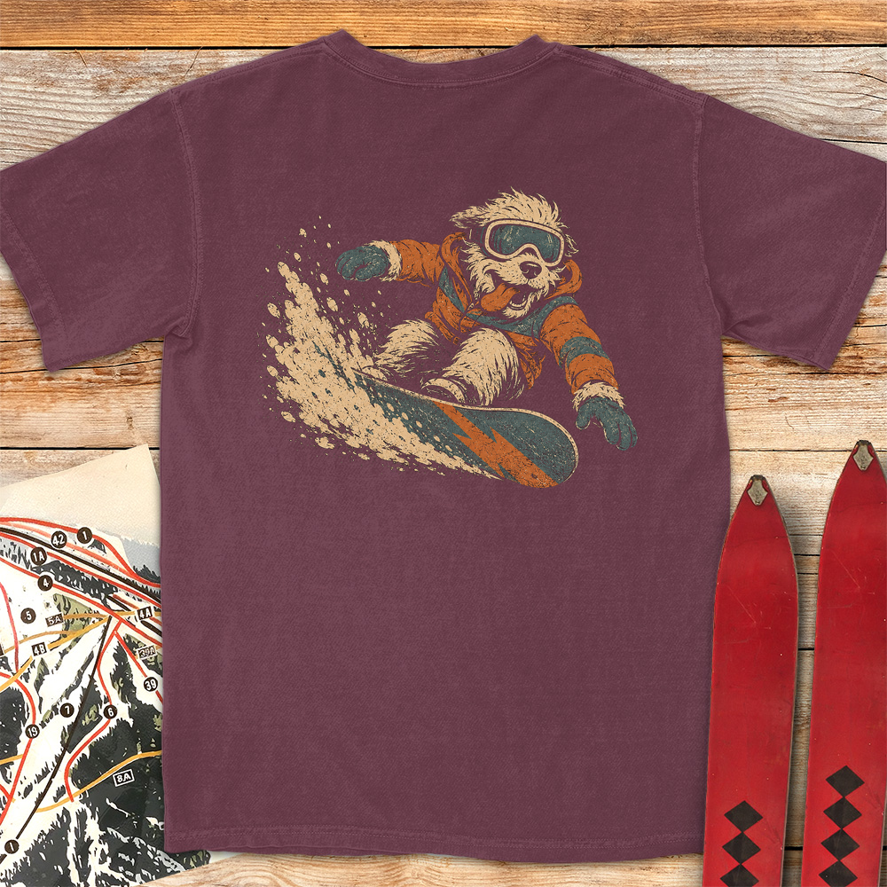 Canine Snowboarder