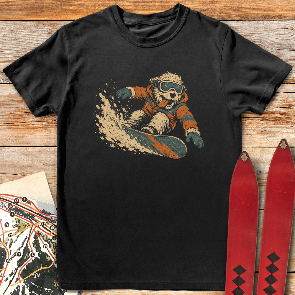 Canine Snowboarder