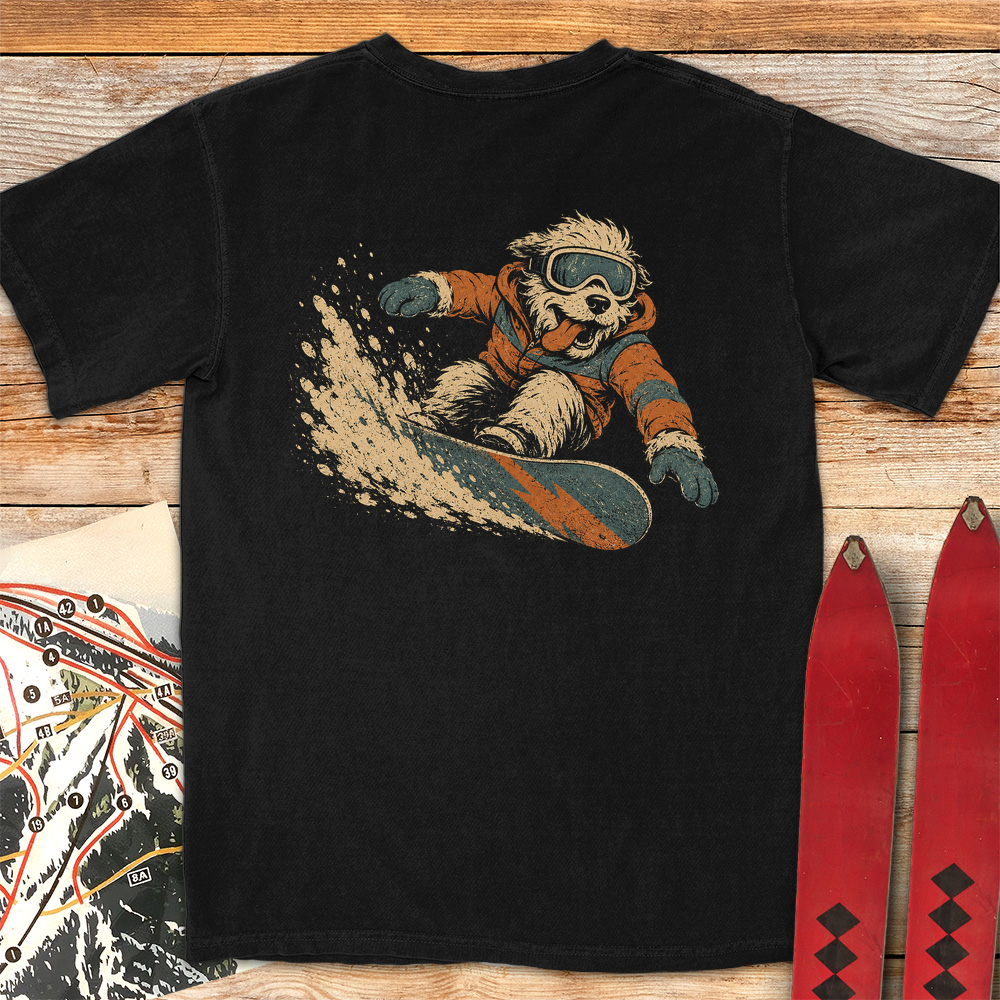 Canine Snowboarder