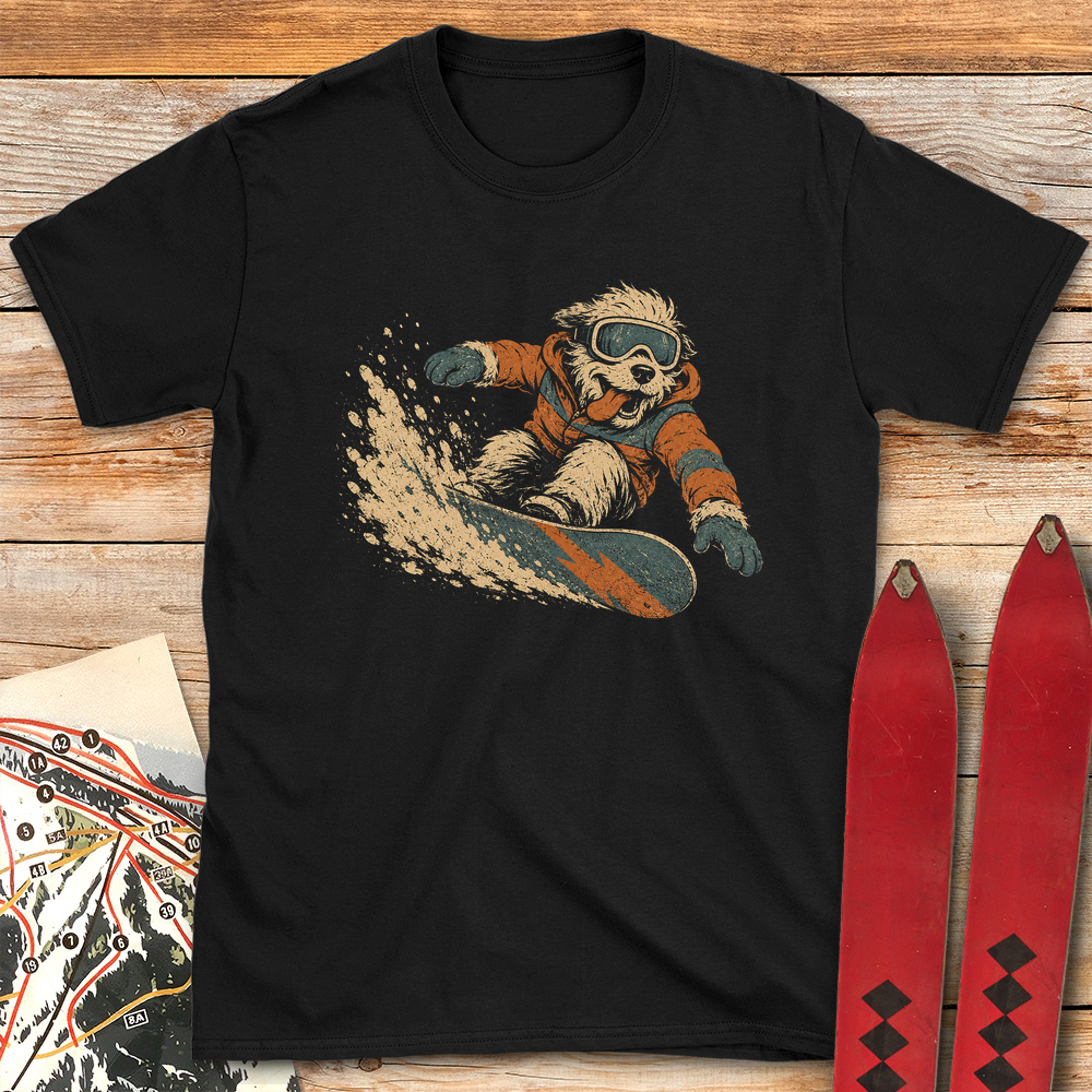 Canine Snowboarder