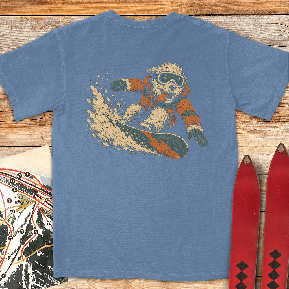 Canine Snowboarder