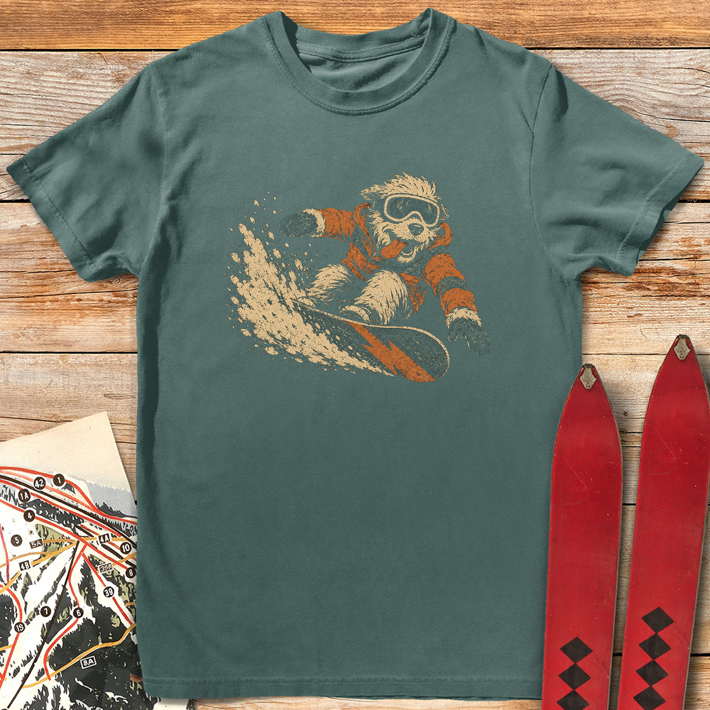 Canine Snowboarder