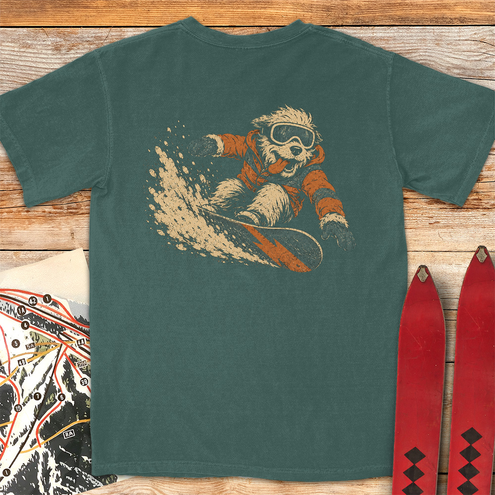 Canine Snowboarder