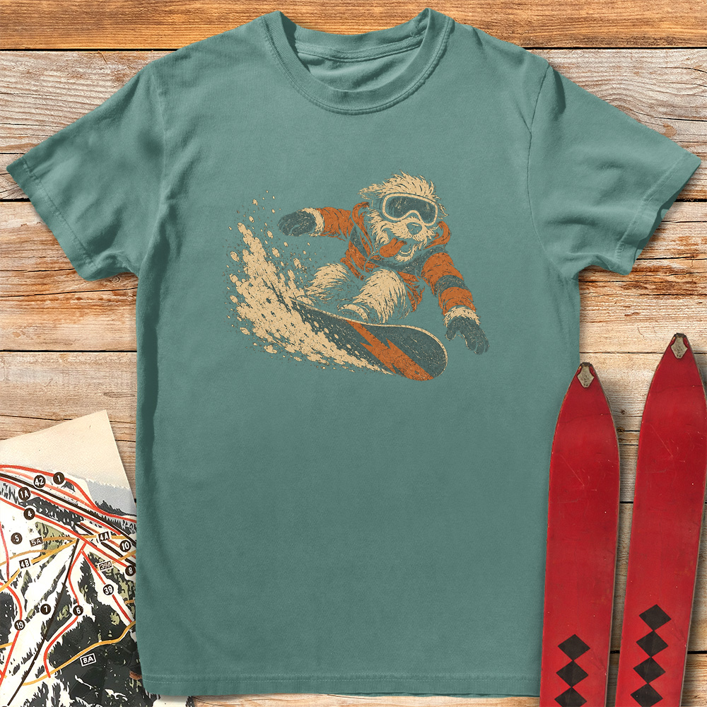Canine Snowboarder
