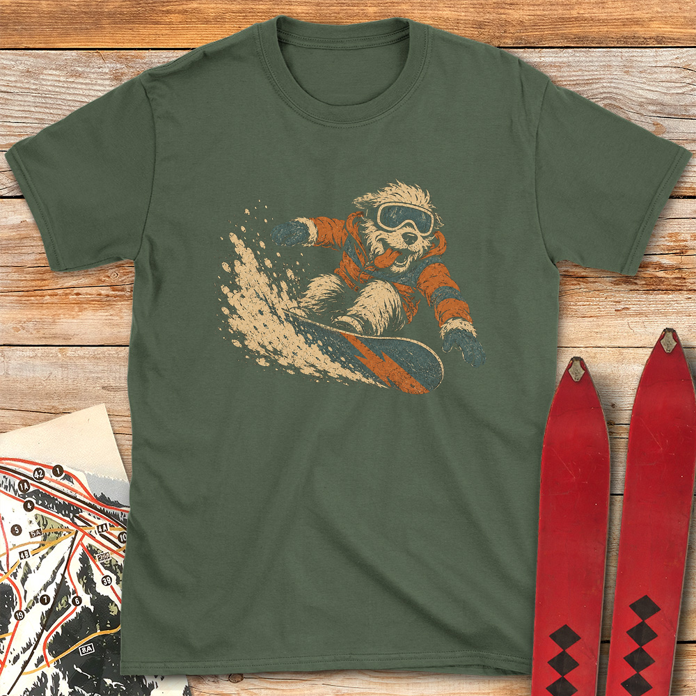Canine Snowboarder