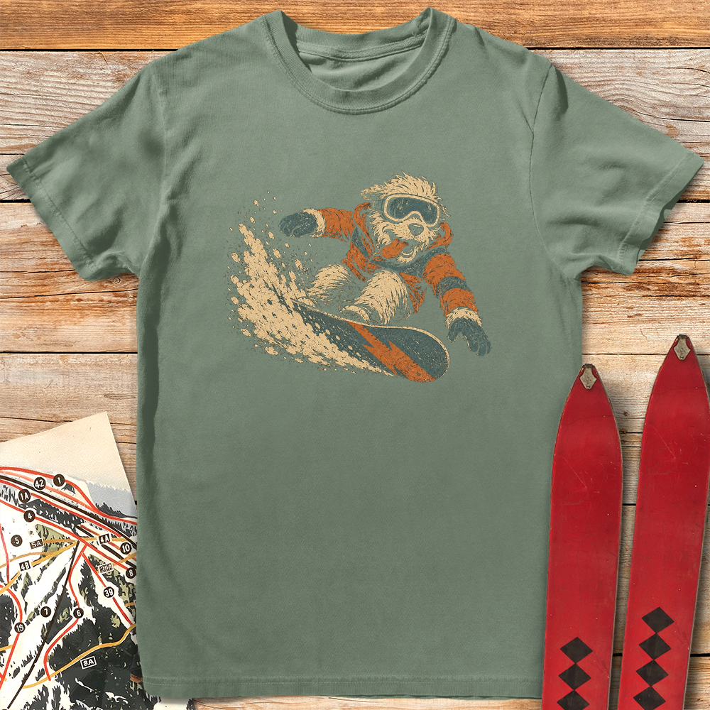 Canine Snowboarder