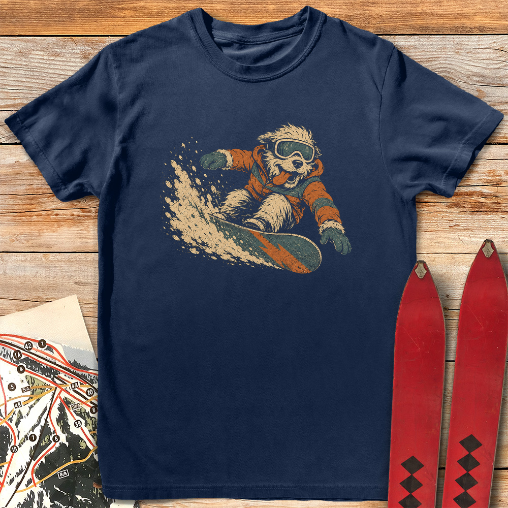 Canine Snowboarder