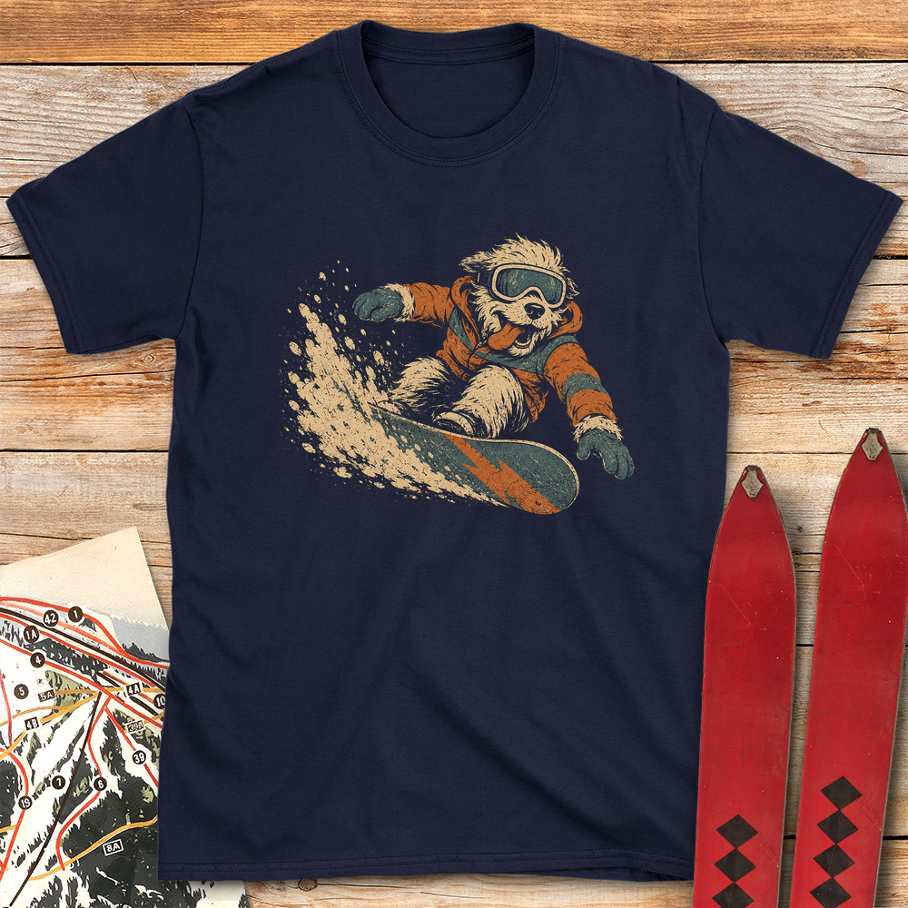 Canine Snowboarder