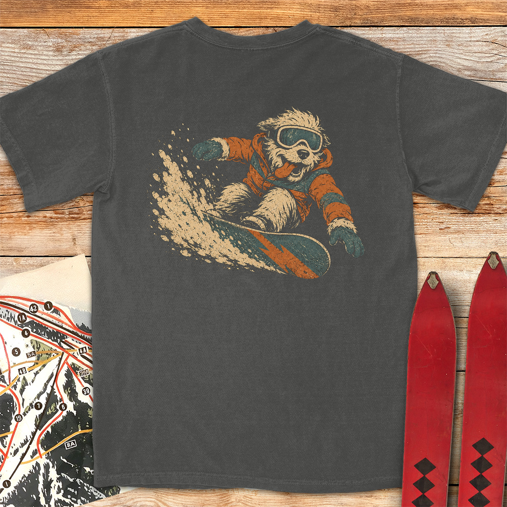 Canine Snowboarder