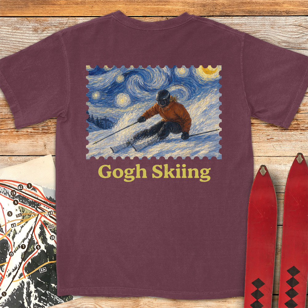 Gogh Skiing Lady