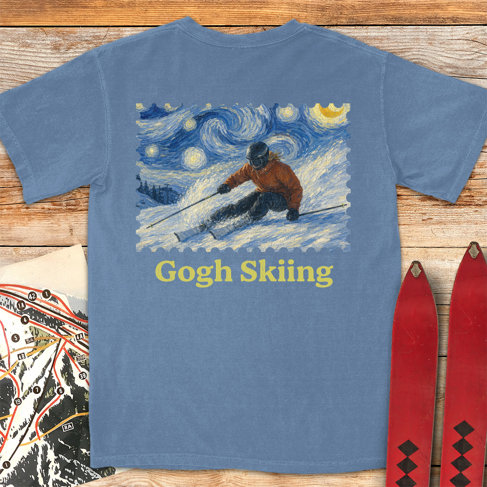 Gogh Skiing Lady