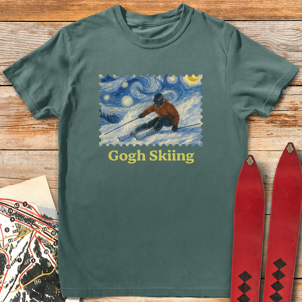Gogh Skiing Lady