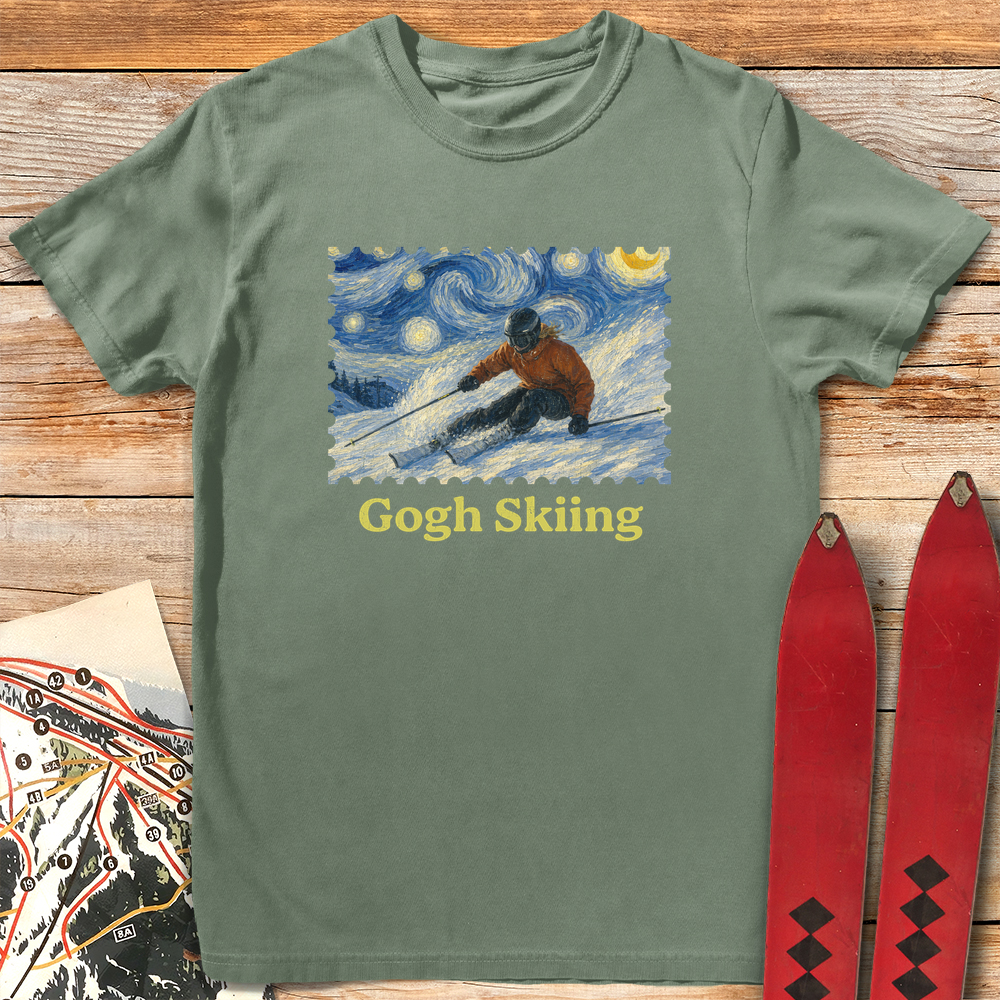 Gogh Skiing Lady