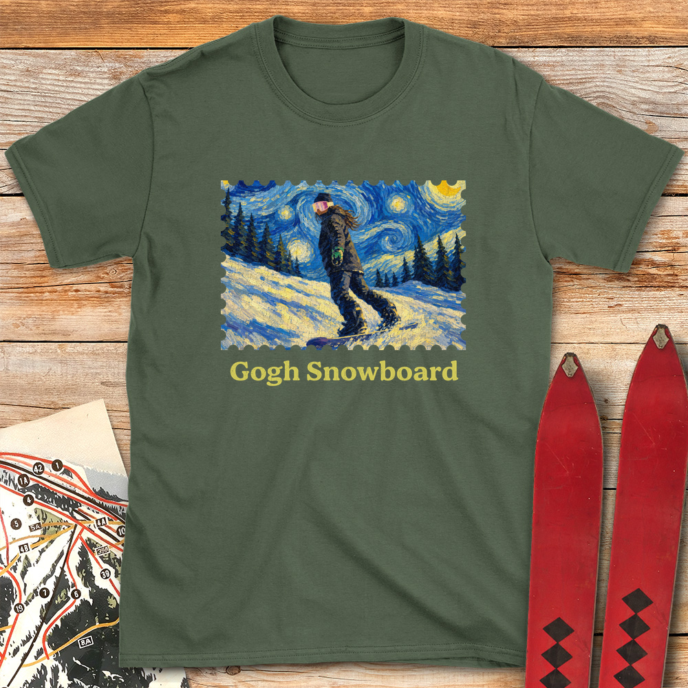 Gogh Snowboard Lady