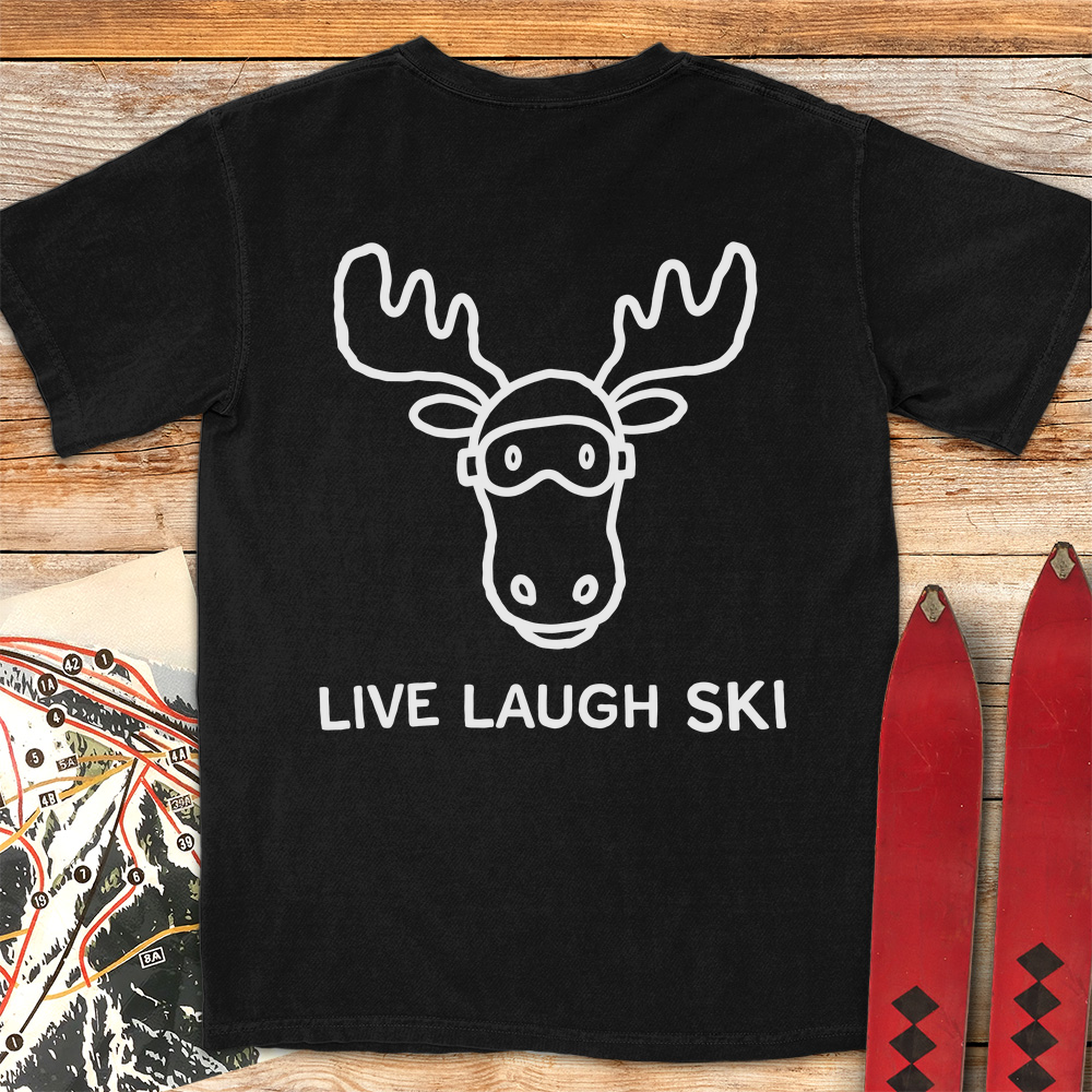 Live Laugh Ski Moose