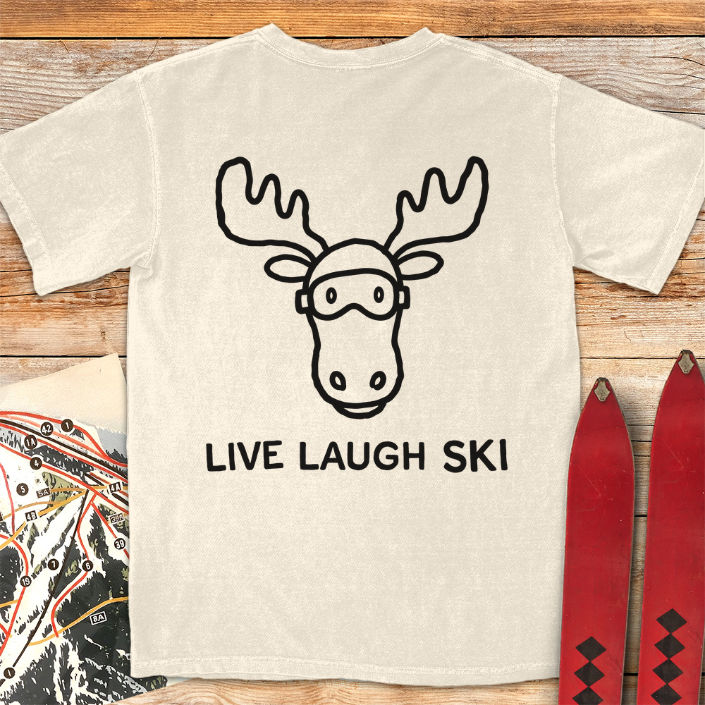 Live Laugh Ski Moose